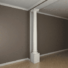 Интерьерная лепнина колонна 1.30.213 Европласт