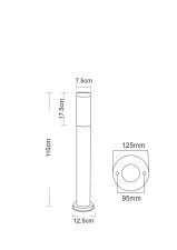 Уличный светильник Arte Lamp 68 A3157PA-1SS