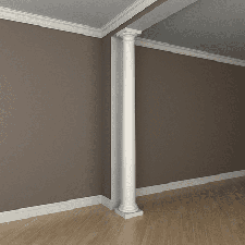 Интерьерная лепнина колонна 1.30.102 Европласт