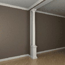 Интерьерная лепнина колонна 1.30.301 Европласт