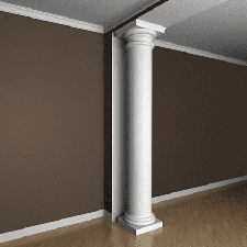 Фасадная лепнина колонна 4.30.103 Европласт