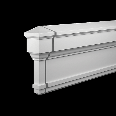 Фасадная лепнина торцевой элемент 4.81.032 Европласт